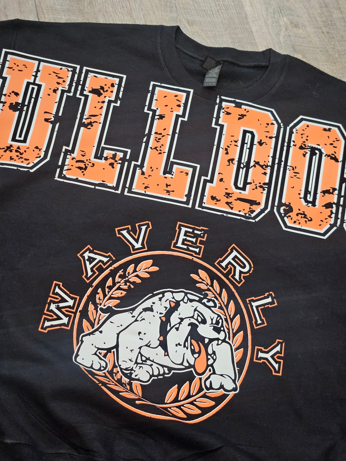 Waverly Bulldogs Oversize Print Sweatshirt