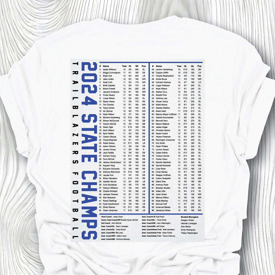 GEHS 2024 State Football - White