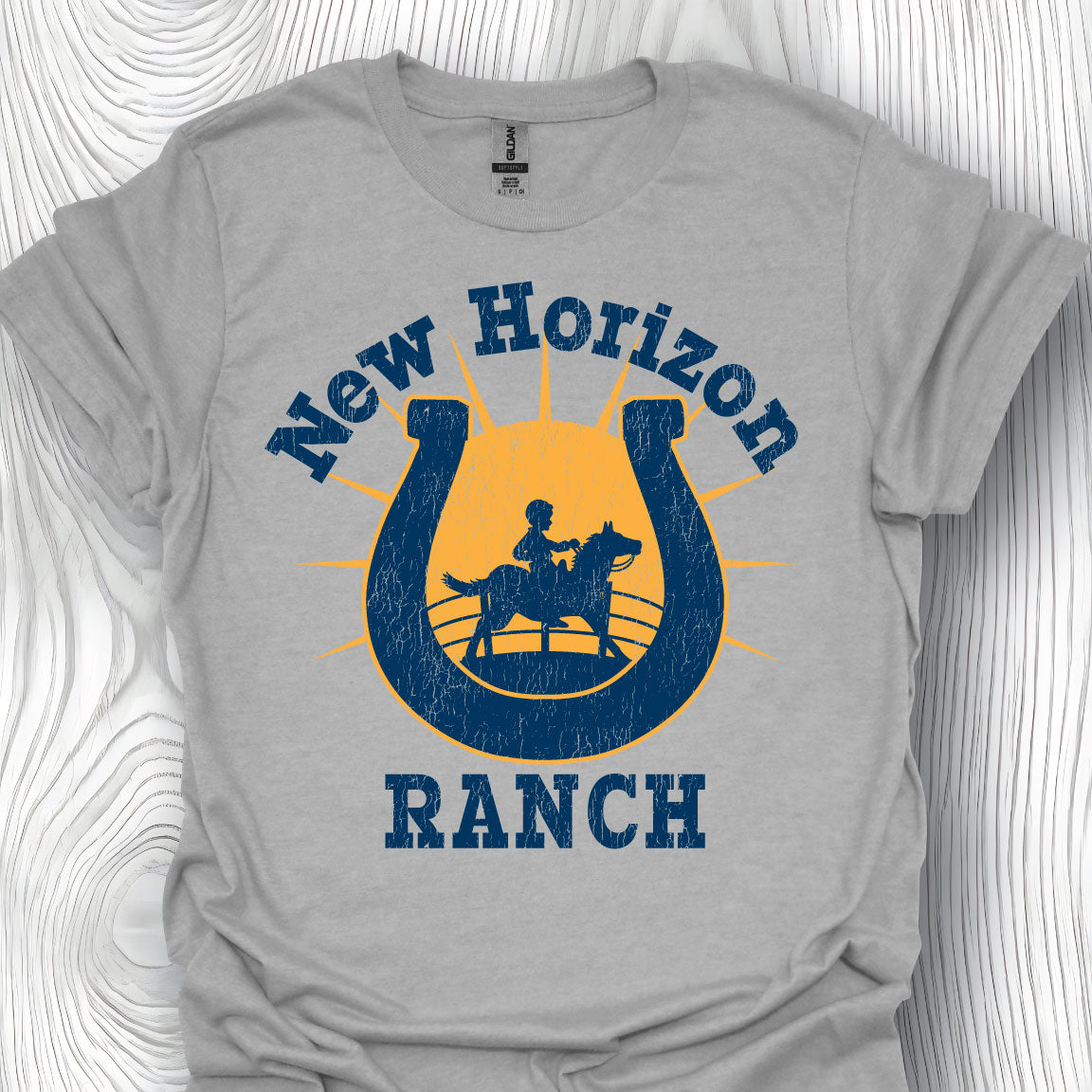 New Horizon Ranch - Logo Grey
