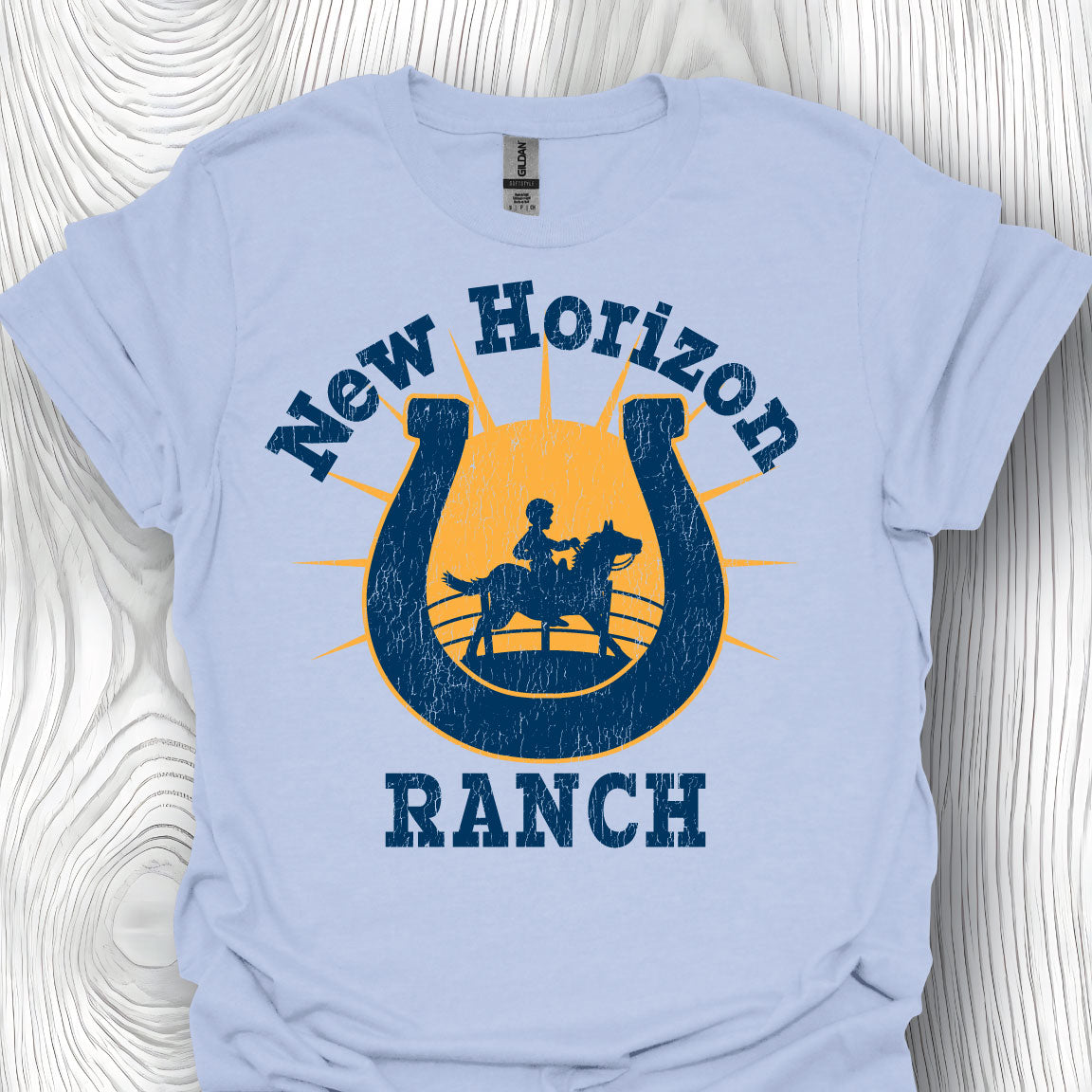 New Horizon Ranch - Logo Light Blue
