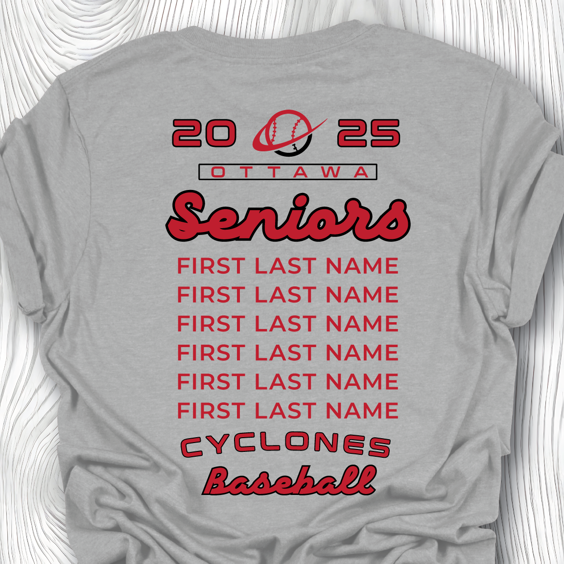 OHS Baseball - Fan Gear Grey