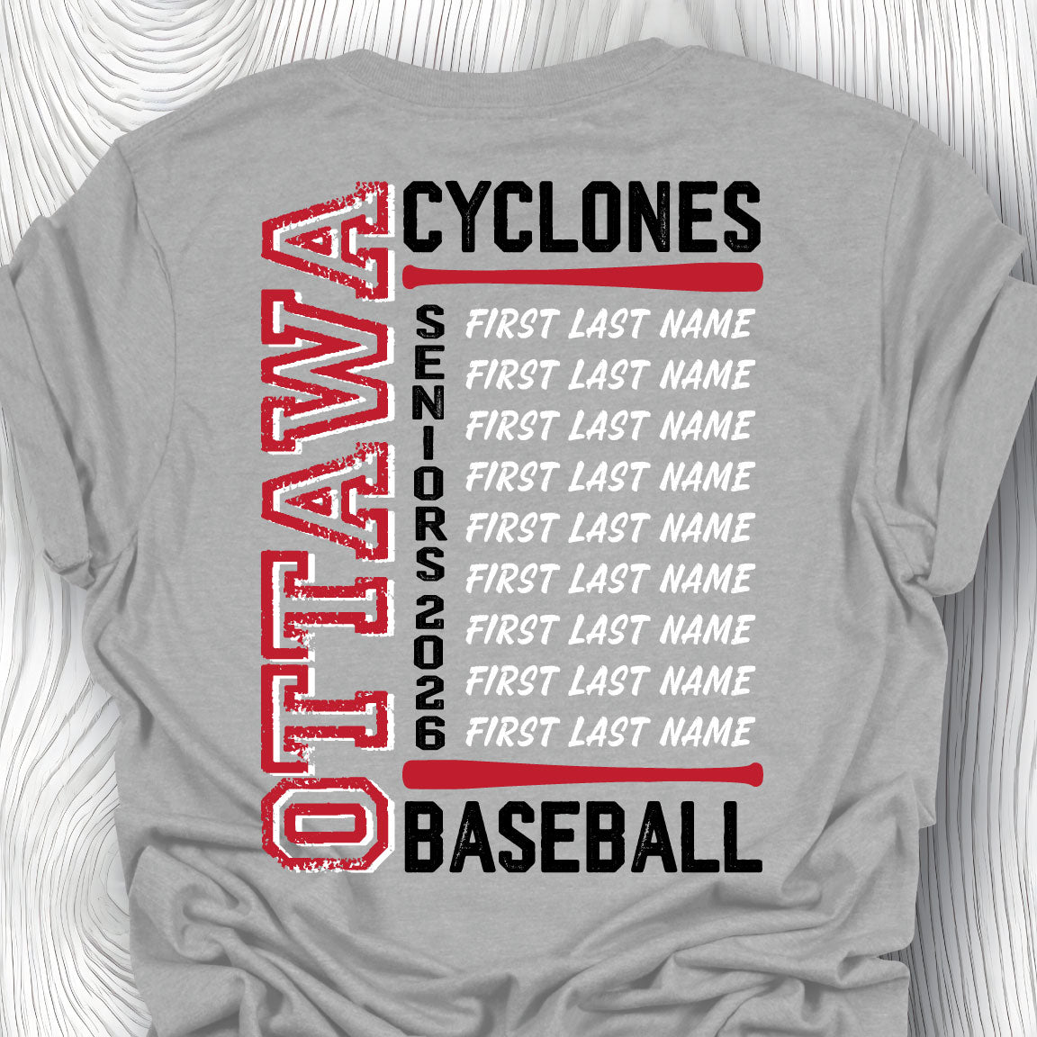 OHS Baseball - 2026 Fan Gear Grey