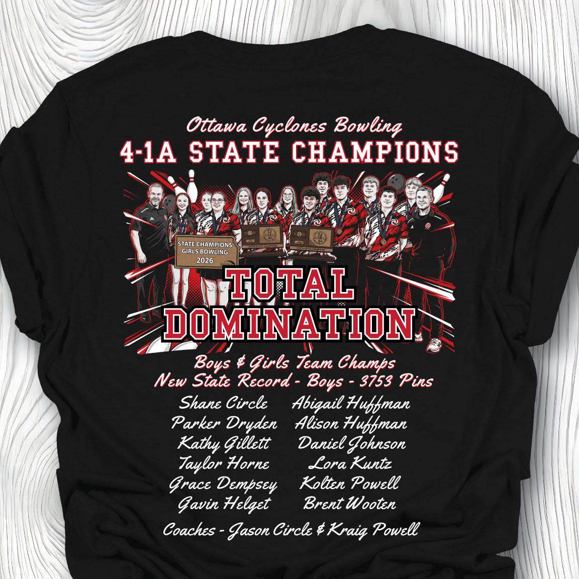 OHS Bowling - 2026 State Champs Black