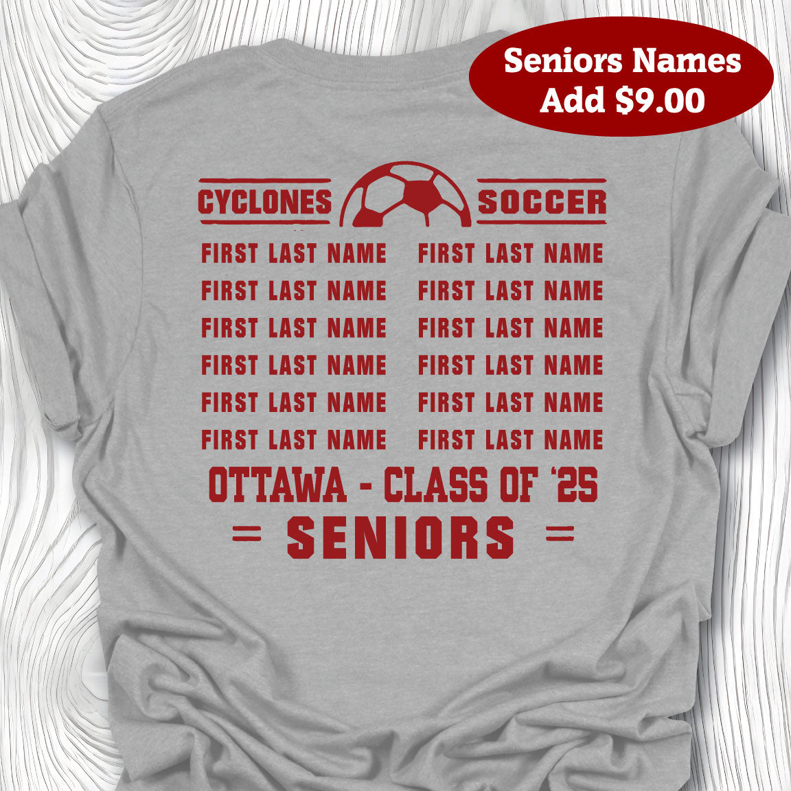 OHS Soccer Fan Gear - 2024 Team Shirt