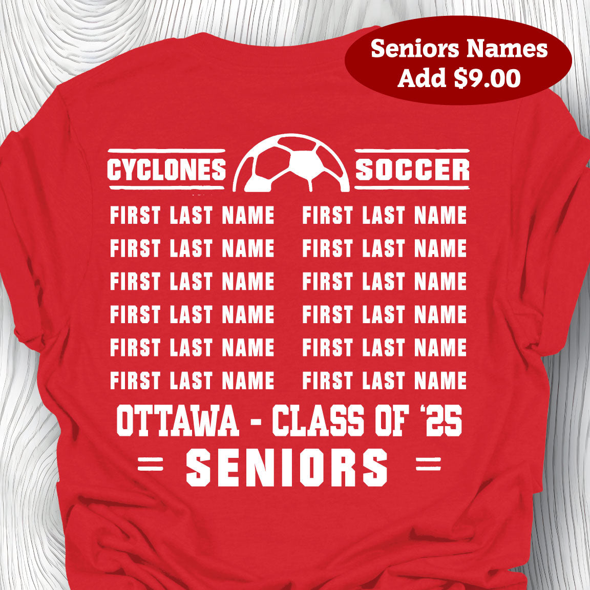 OHS Soccer Fan Gear - Red 2