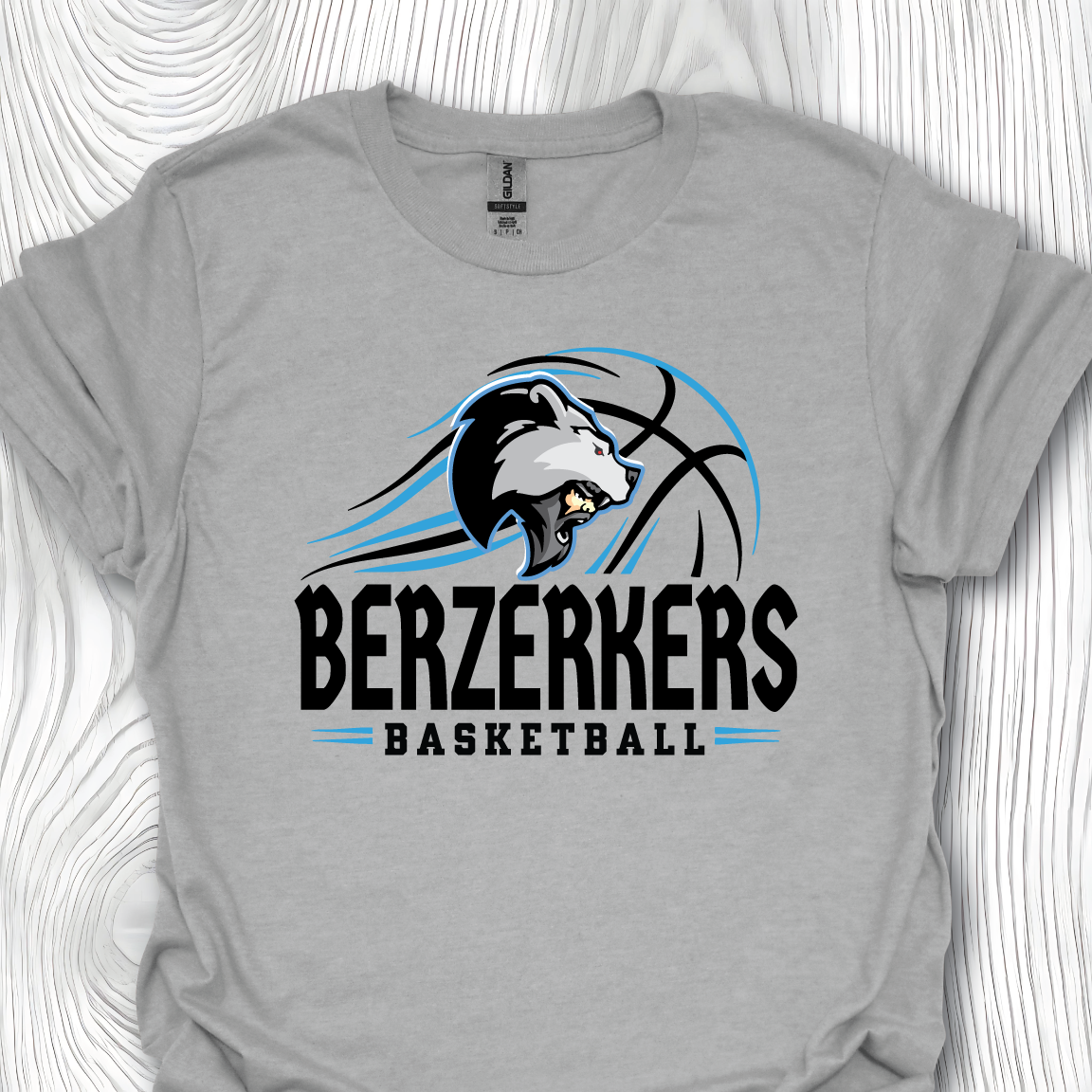 Berzerkers Basketball - Light Grey
