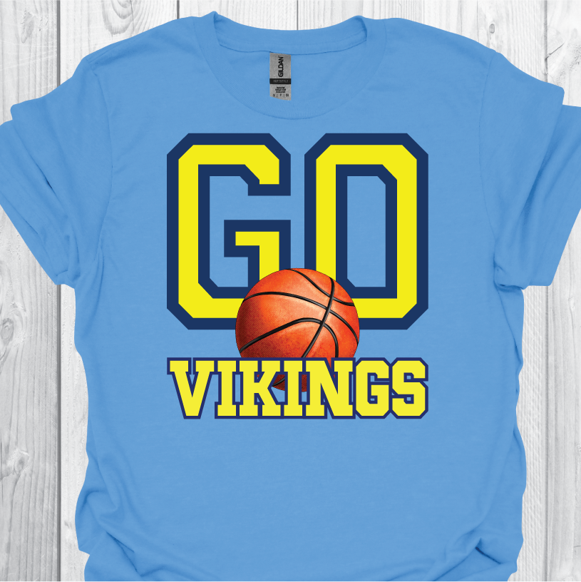 CHS Basketball 3DBall - Carolina Blue Tee or Sweatshirt