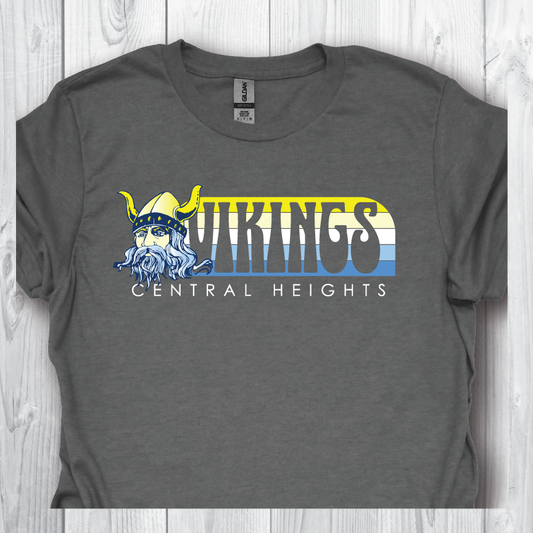 CHS Spirit Gear Vikings Sunset- Charcoal Tee