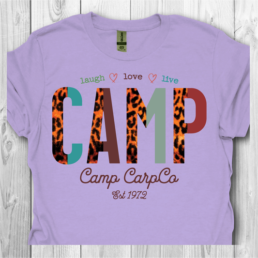 Camp CarpCo Leopard Print Camp - Paragon Tee