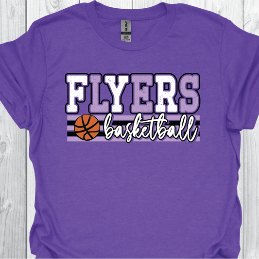 Flyers BBall Fan Gear - Stripes Purple