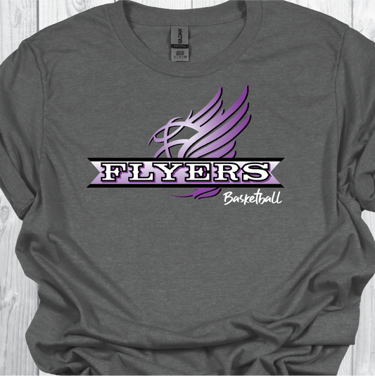 Flyers BBall Fan Gear - Winged Ball Charcoal