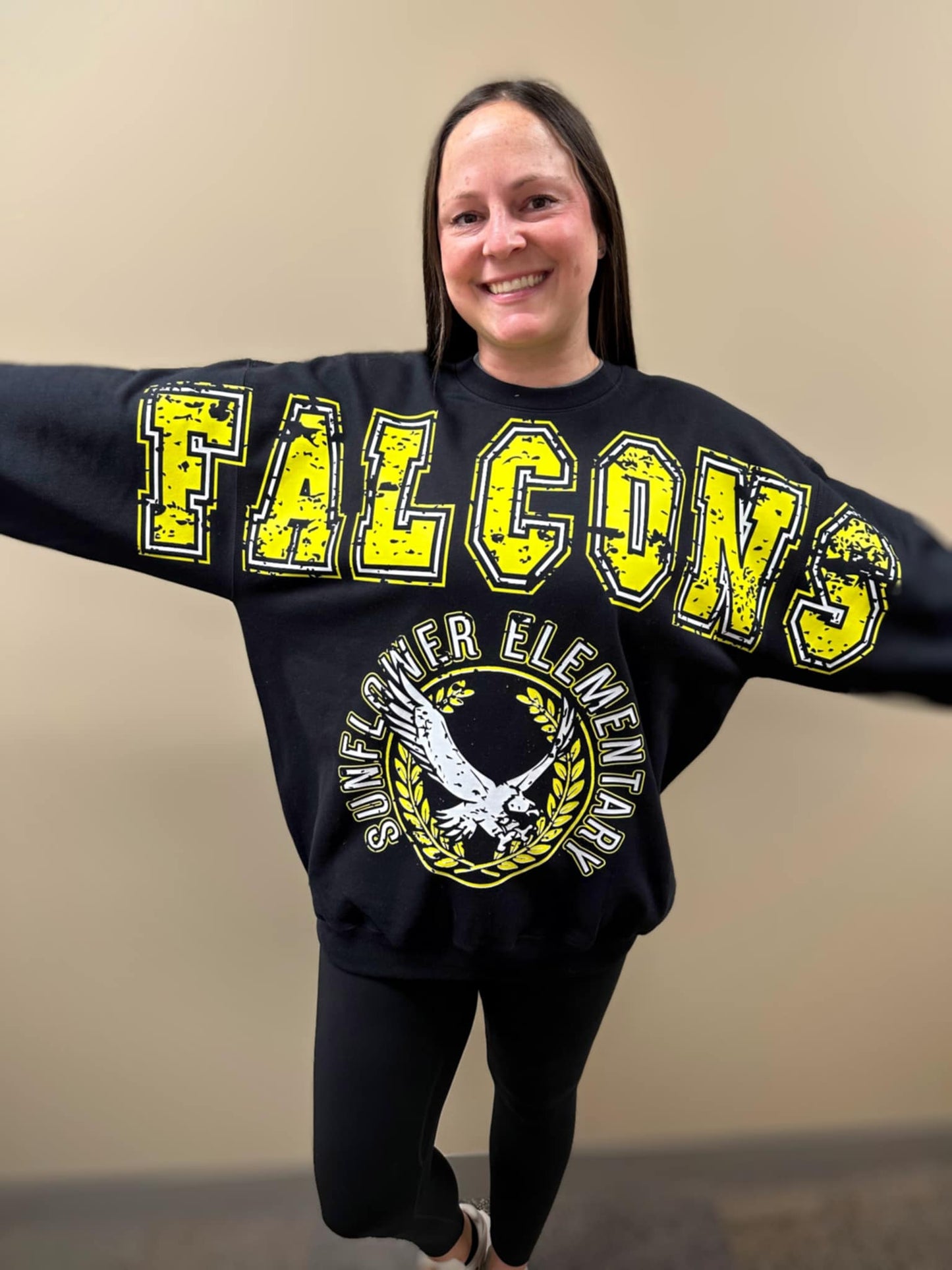 Sunflower Falcons Oversize Print Sweatshirt