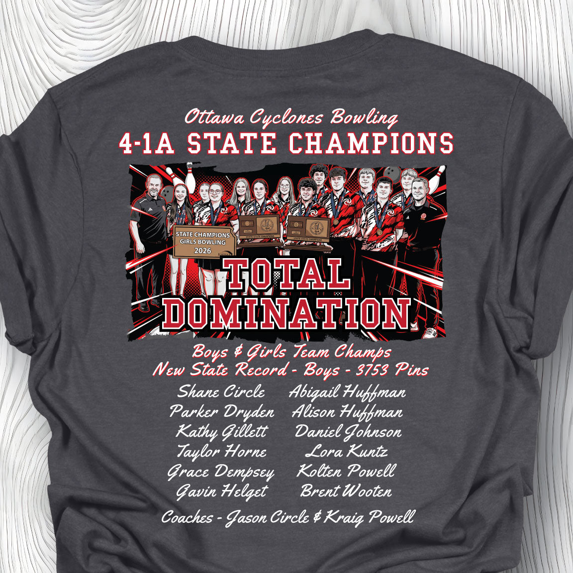 OHS Bowling - 2026 State Champs Grey