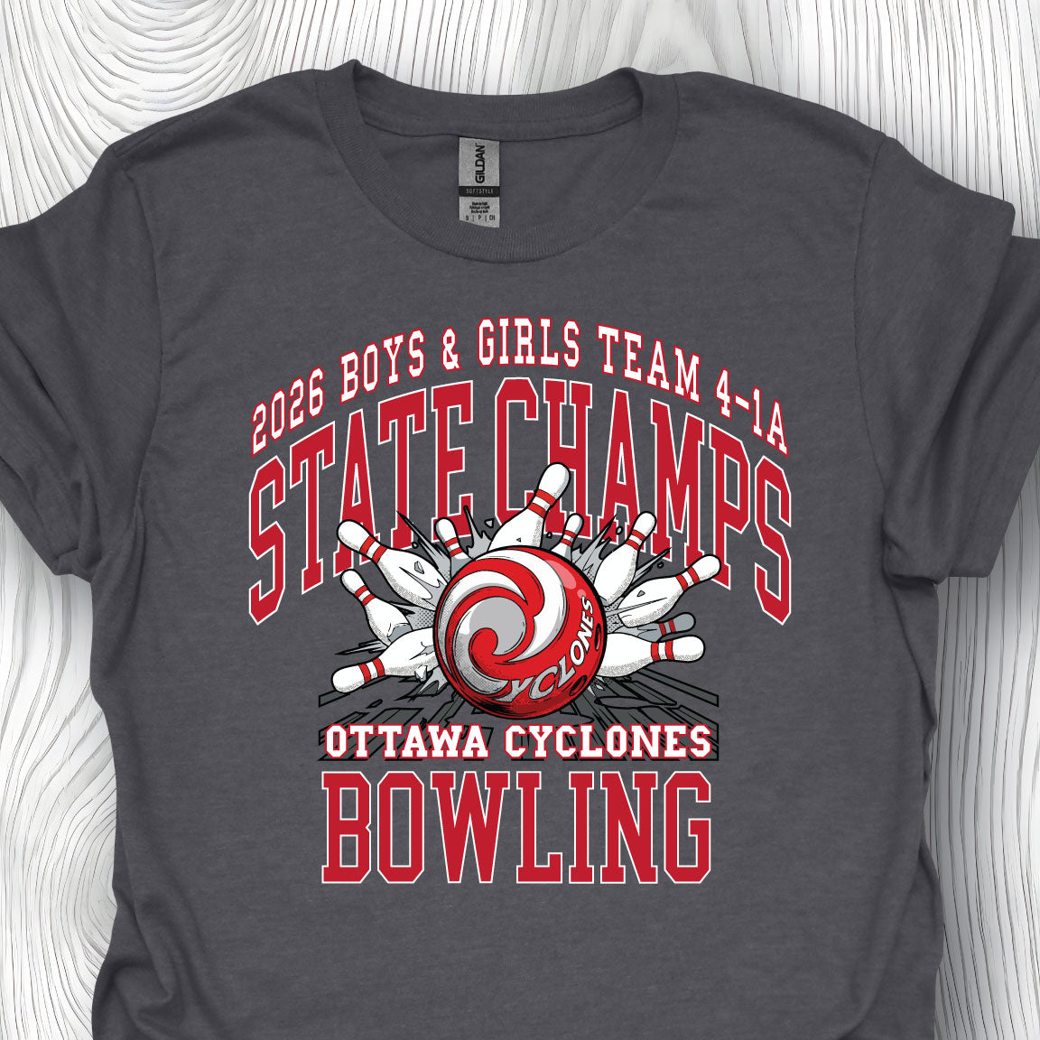 OHS Bowling - 2026 State Champs Grey