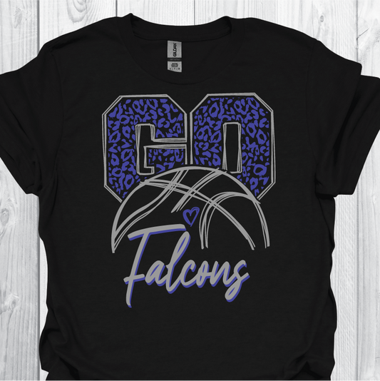 WFHS Basketball Sketch- Black Tee or Sweatshirt