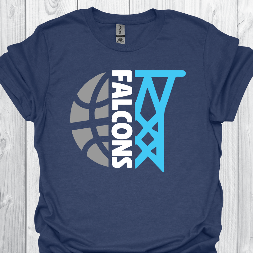 WFHS Basketball Tri Color- Navy Tee or Sweatshirt